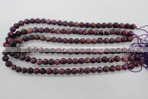 CDI832 15.5 inches 8mm round dyed imperial jasper beads wholesale