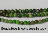 CDI920 15.5 inches 4mm round dyed imperial jasper beads