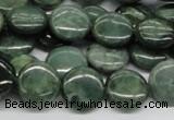 CDJ09 15.5 inches 14mm flat round Canadian jade beads wholesale