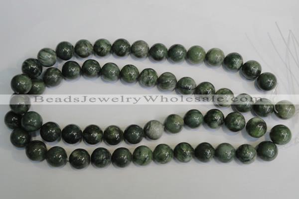 CDJ16 15.5 inches 14mm round Canadian jade beads wholesale