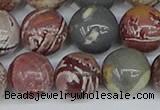 CDJ405 15.5 inches 14mm round sonoran dendritic jasper beads