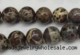 CDM05 15.5 inches 12mm round African dalmatian jasper beads