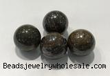 CDN1019 25mm round bronzite decorations wholesale