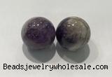 CDN1035 30mm round amethyst decorations wholesale