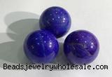 CDN1048 30mm round dyed white howlite decorations wholesale