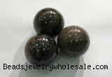 CDN1083 30mm round bronzite decorations wholesale