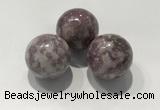 CDN1100 30mm round lilac jasper decorations wholesale