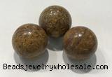 CDN1103 30mm round elephant blood stone decorations wholesale