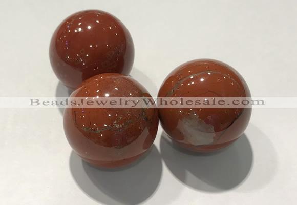 CDN1107 30mm round red jasper decorations wholesale