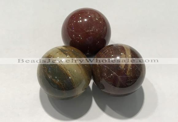 CDN1109 30mm round brecciated jasper decorations wholesale