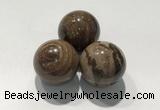 CDN1115 30mm round zebra jasper decorations wholesale