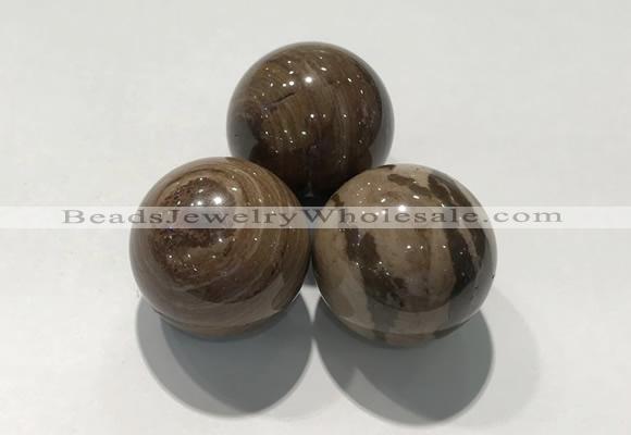 CDN1115 30mm round zebra jasper decorations wholesale