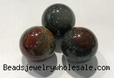 CDN1120 30mm round African bloodstone decorations wholesale