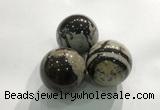 CDN1140 30mm round jasper decorations wholesale