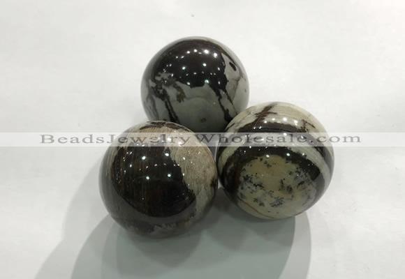 CDN1140 30mm round jasper decorations wholesale