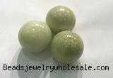 CDN1158 30mm round lemon jade decorations wholesale