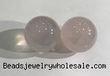 CDN1175 35mm round rose quartz decorations wholesale