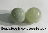 CDN1177 35mm round flower jade decorations wholesale