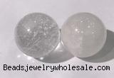 CDN1200 40mm round white crystal decorations wholesale