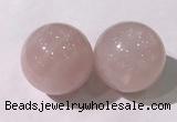 CDN1202 40mm round rose quartz decorations wholesale