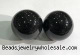 CDN1241 40mm round black obsidian decorations wholesale