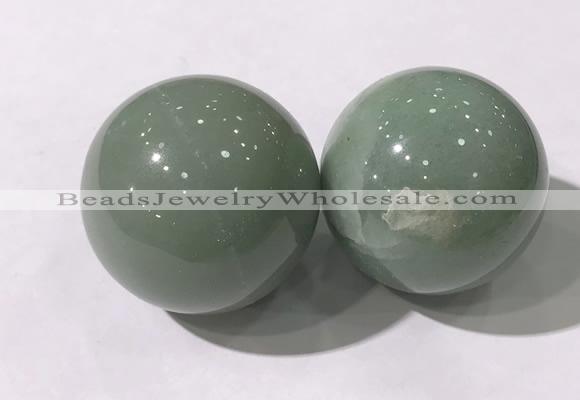 CDN1248 40mm round green aventurine decorations wholesale