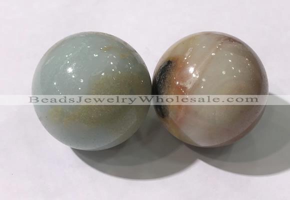 CDN1253 40mm round amazonite decorations wholesale