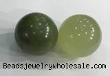 CDN1267 40mm round flower jade decorations wholesale