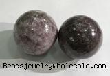 CDN1283 40mm round lilac jasper decorations wholesale