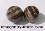 CDN1291 40mm round zebra jasper decorations wholesale