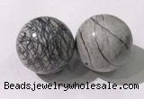 CDN1295 40mm round net jasper decorations wholesale