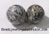 CDN1296 40mm round jasper decorations wholesale