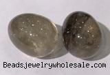 CDN1331 35*45mm egg-shaped smoky quartz decorations wholesale