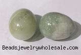 CDN1353 35*45mm egg-shaped flower jade decorations wholesale