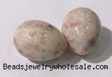 CDN1371 35*45mm egg-shaped golden sunstone decorations wholesale