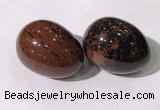 CDN1377 35*45mm egg-shaped mahogany obsidian decorations wholesale