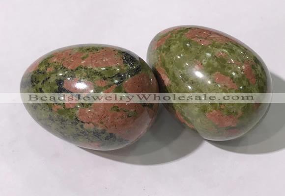 CDN1379 35*45mm egg-shaped unakite decorations wholesale