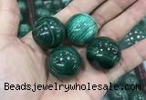 CDN21 25mm round natural malachite gemstone decorations