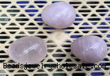 CDN307 30*40mm egg-shaped rose quartz decorations wholesale