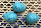 CDN315 30*40mm egg-shaped imitation turquoise decorations wholesale