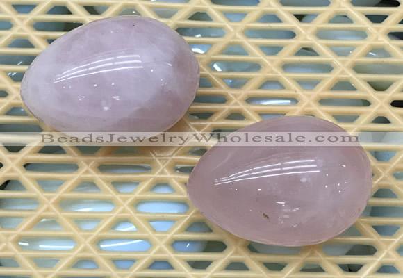 CDN331 35*50mm egg-shaped rose quartz decorations wholesale