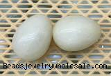 CDN335 35*50mm egg-shaped yellow jade decorations wholesale