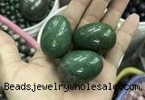 CDN34 28*38mm egg-shaped pyrite gemstone decorations wholesale