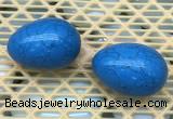 CDN343 35*50mm egg-shaped imitation turquoise decorations wholesale