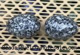 CDN348 35*50mm egg-shaped snowflake obsidian decorations wholesale