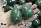 CDN35 38*50mm egg-shaped pyrite gemstone decorations wholesale