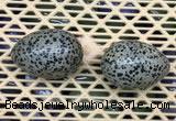 CDN350 35*50mm egg-shaped dalmatian jasper decorations wholesale