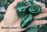 CDN37 25*40mm - 30*45mm egg-shaped natural malachite decorations