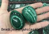 CDN38 32*50mm - 35*53mm egg-shaped natural malachite decorations