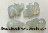 CDN381 20*40*30mm elephant rose quartz decorations wholesale